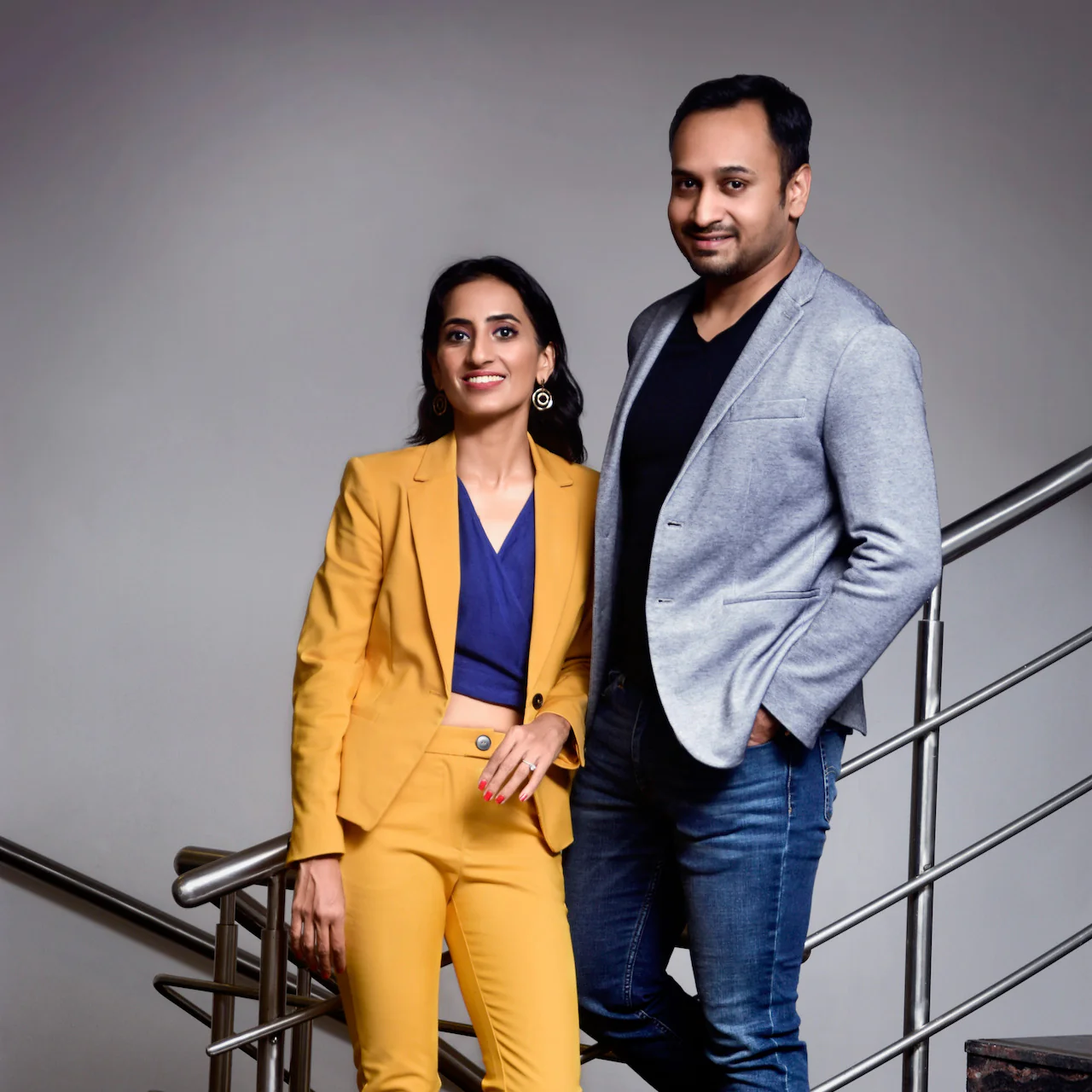 Vineeta with her Husband Kaushik Mukherjee (Source: Shopify)