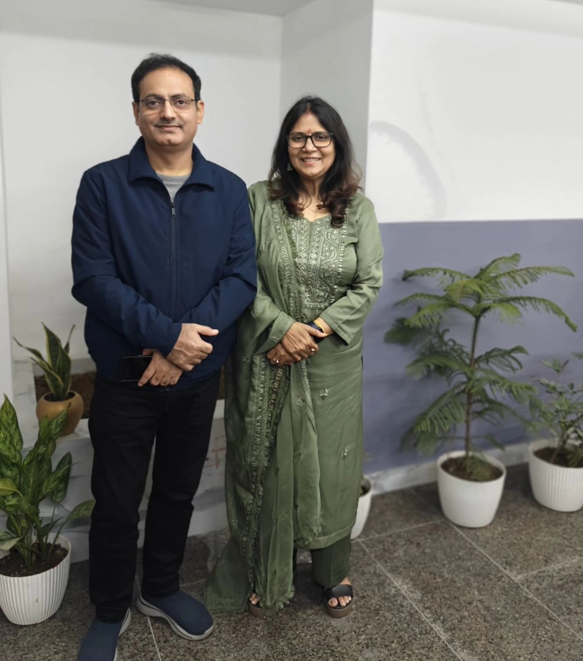 Dr. Vikas with his wife , Tarun Verma