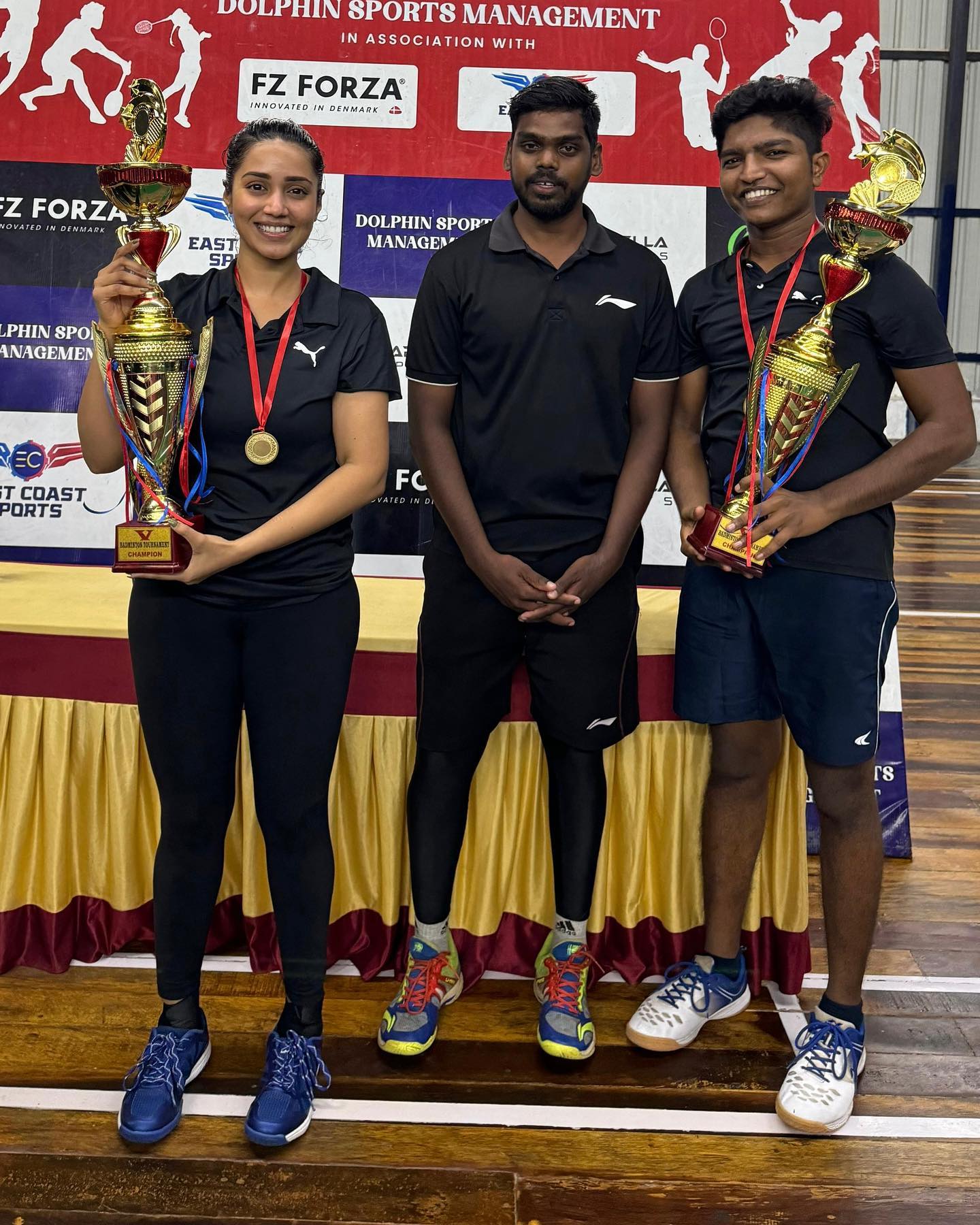 Nivetha won Boxing Trophy