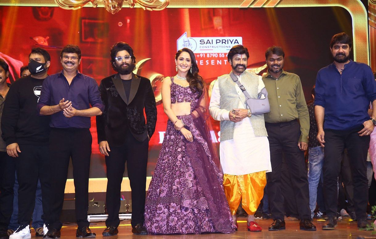 Pragya appeared in Akhanda 2 film Promotion Event