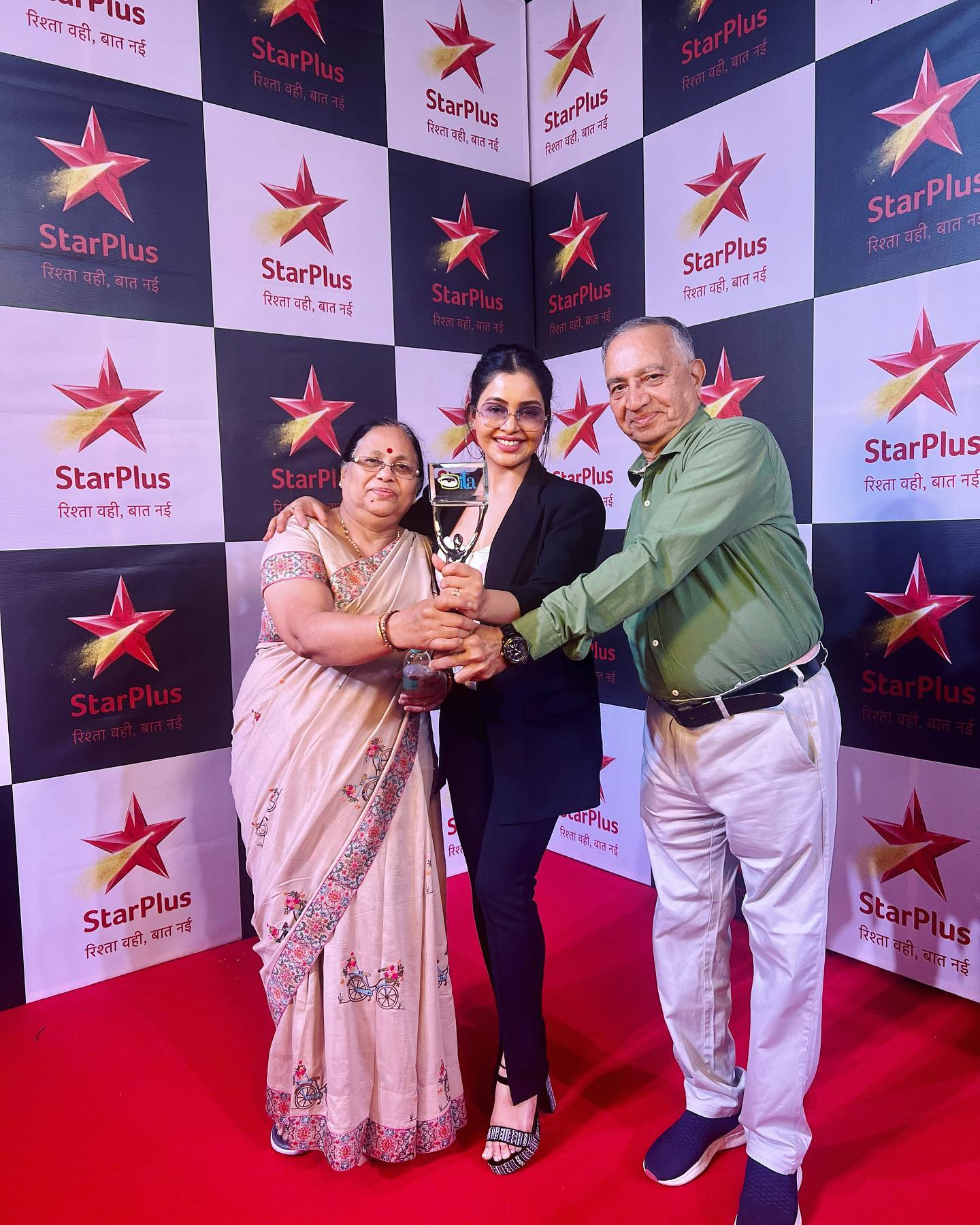 Shubhangi with her Parents