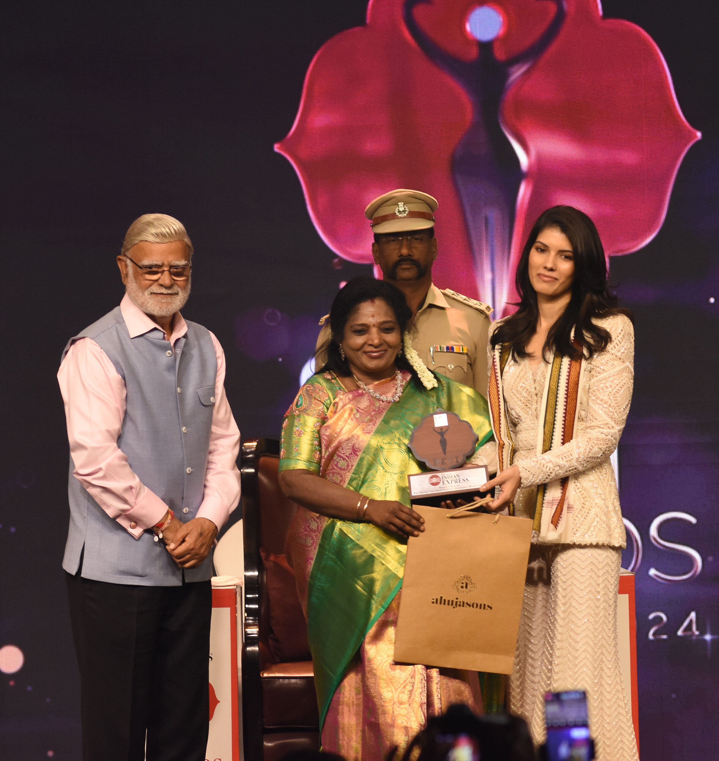 Kavya received Award