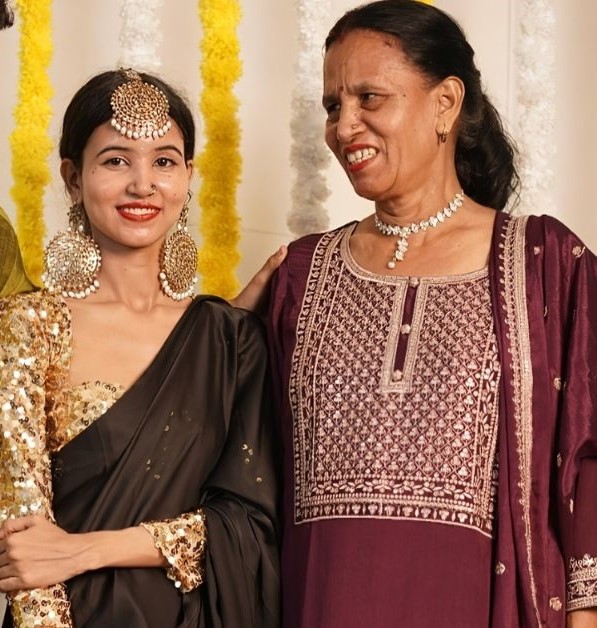 Nancy with her mother